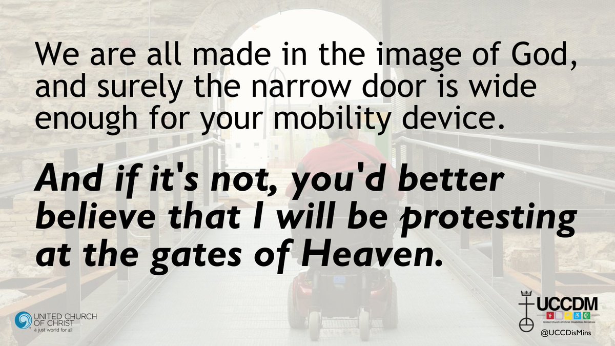 Please join us to reflect on Luke 13🚪

<a href="/UCCDisMins/">UCC Disabilities Min</a> #Lent #JustWorldForAll