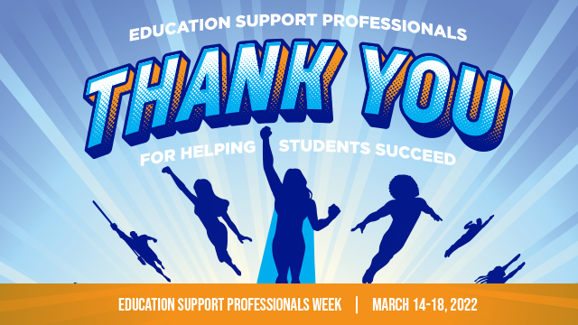 GoldendaleSD's tweet photo. This week is Education Support Professionals Week!  A huge thank you to all of our custodial, maintenance, food service, transportation, technology, secretarial, and paraprofessional folks.  Your contribution to our students each and every day is evident, needed, and appreciated. https://t.co/F2faVQCYdO