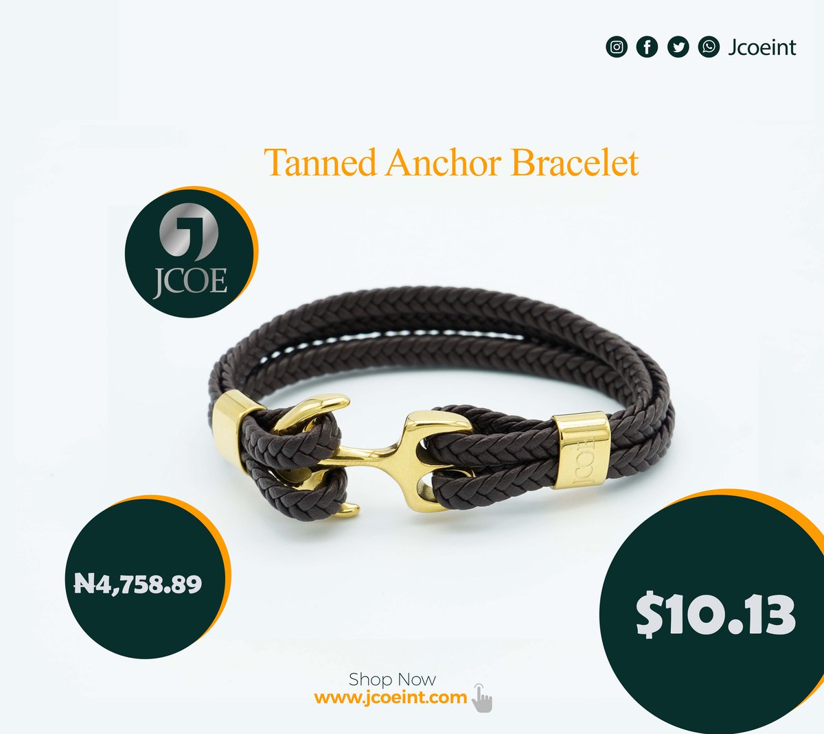 JcoeInt's tweet photo. Get your shopping done with us today and grab amazing deals at incredibly low rates!
#anchorbracelet
#clearancesales
#jcoeint
#jcoeintsales
#menfashion
#fashionaccessories https://t.co/2optdPlHOM