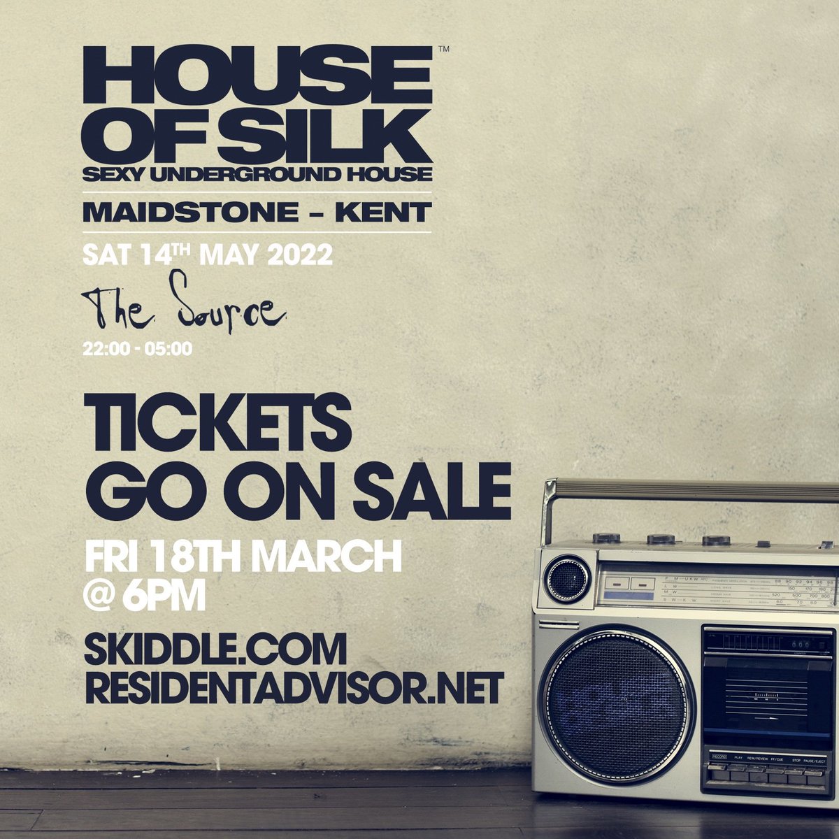 HOUSEOFSILKPR's tweet photo. House of Silk touches down @ 

The Source Bar Maidstone for the 
1st time ever
Sat 14th May bring you those 
Sexy Underground House sounds to 
Kents No.1 House Music venue 

TIckets Go on Sale

Friday 18th March @ 6pm https://t.co/H9eYlUyReh
@SamSupplier @djpioneer @CalleLebraun https://t.co/0KZJYo0Zna