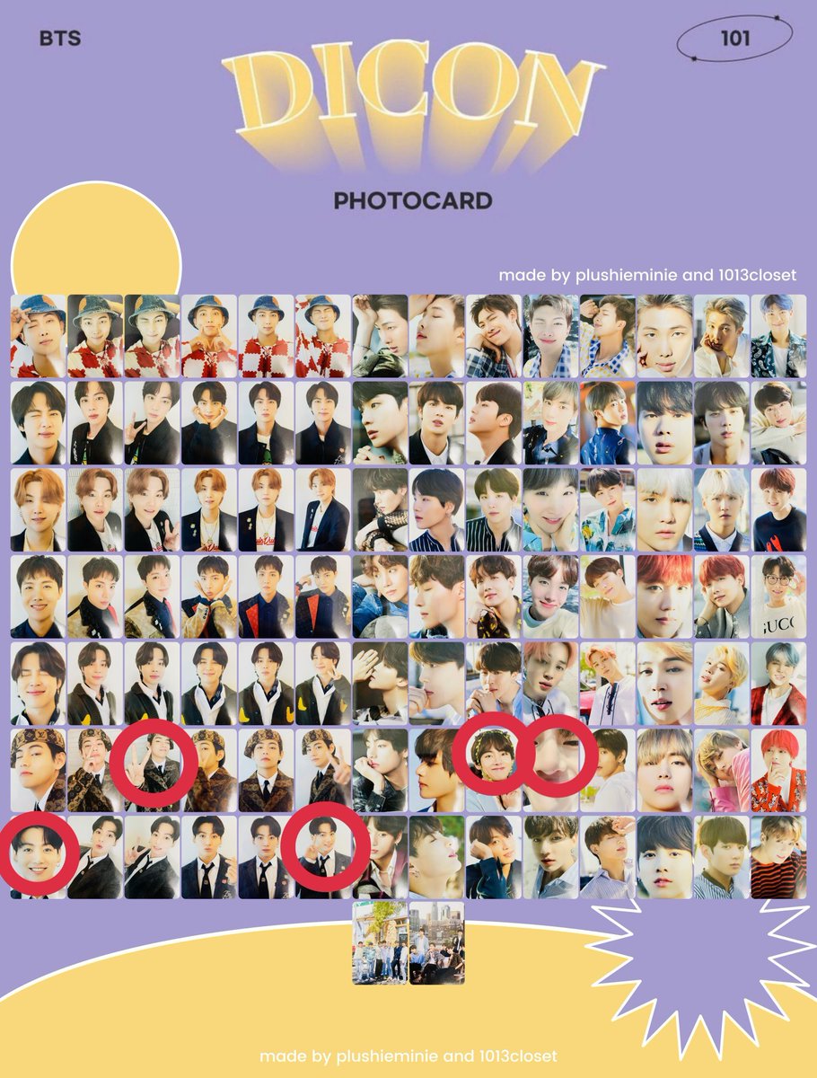_user120802's tweet image. [Lf wtb bts dicon 101 photocard tingi]

– see marked pcs
– onhand
– mint condition
– can do sco

~ taetae bread, bts dicon, jungkook pc, taehyung pc