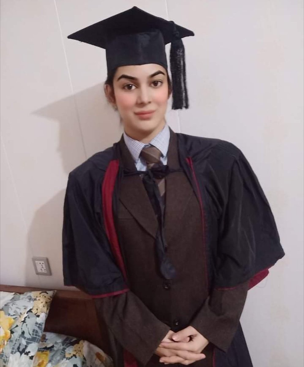 SanaYousafzai9's tweet photo. This is transgender Dolphin Ayan from Peshawar KPK defying all the odds and graduated. Thumb up for Ayan. https://t.co/cC4K7X2iIo