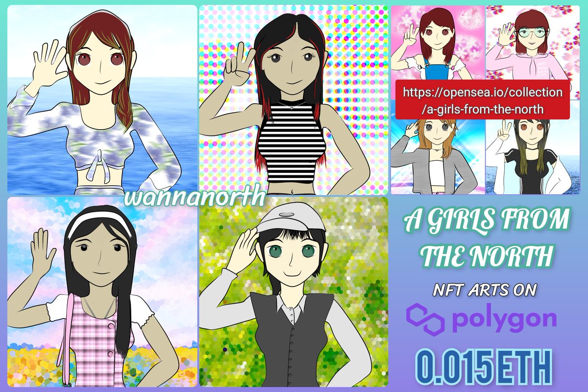 wannanorth_'s tweet photo. Drop new 4 art of "A GIRLS FROM THE NORTH"

On Opensea (Polygon)
Price: 0.015 ETH
https://t.co/YMrBFmIqov

Complete: 8 of 32

#openseaartists #PolygonNFT #nftart #NFTs #NFT #nftcollector #nftcollectors #NFTartist #NFTcollection #NFTTHAILAND #NFTcollectibles #NFTCommunity #ETH https://t.co/MomRFSOHQy