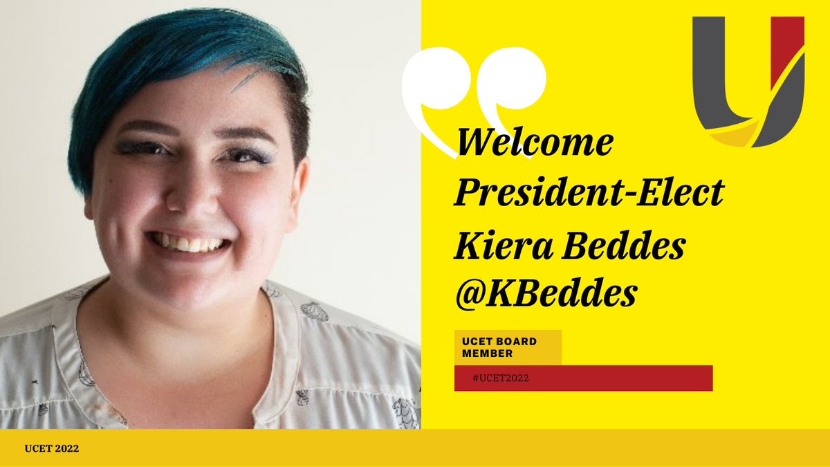 Board Elections are closed. Congrats to our new UCET President Elect <a href="/KBeddes/">Kiera Beddes, M.A. T.Ed.</a>!