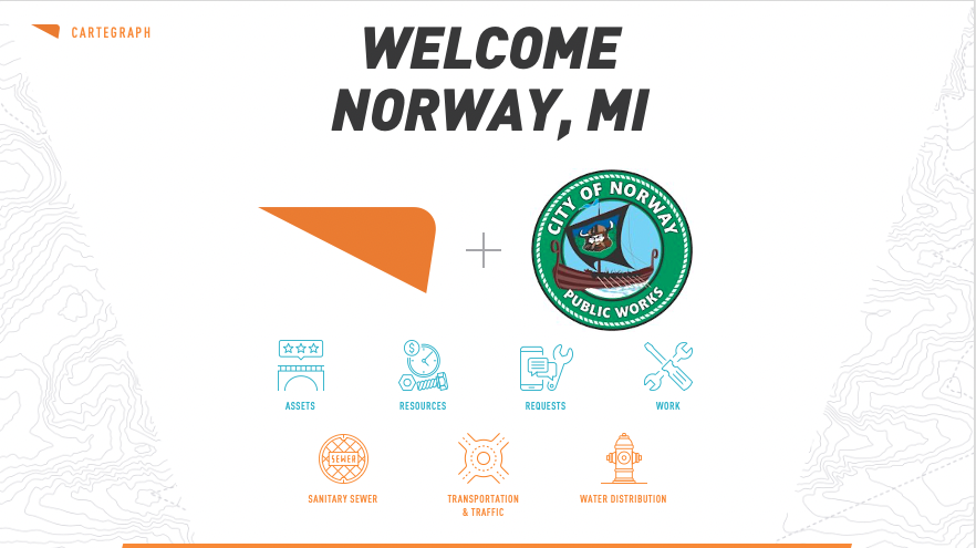 MitchBradley's tweet image. Norway, MI chooses @Cartegraph OMS Plus Edition to manage their Sanitary Sewer, Transportation, Water Distribution and Electric assets.  The city is replacing a legacy system that no longer meet their needs.
#Cartegraph #OMS #AWS #Esri