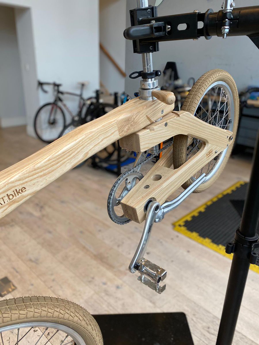 FixYourCycle's tweet photo. Bikes come in all different shapes and materials. A wood frame bike!
.
.
.
.
.
 #fixyourcycle #bike #maintenance #london #ebike #ebikes #cycling #cycle #bicycle #bikeshop #repairs #londoncycling #ride #safety #fix #cycle #cyclelife #rider #cyclinglife #ridingbike #bikerepair https://t.co/q3rrnAkVmL