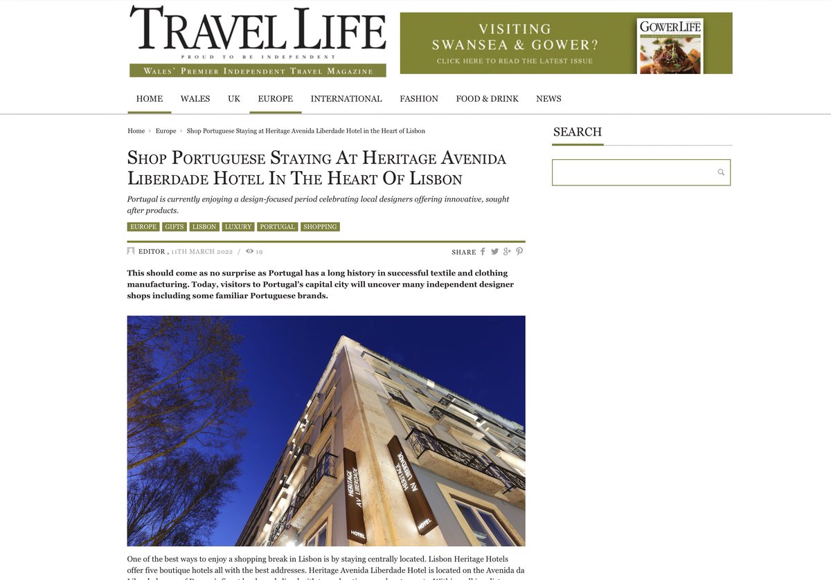 “Shop Portuguese staying <a href="/HoteisHeritage/">LisbonHeritageHotels</a>. Portugal is currently enjoying a design-focused period celebrating local designers offering innovative, sought after products… travellifemag.co.uk/shop-portugues…“