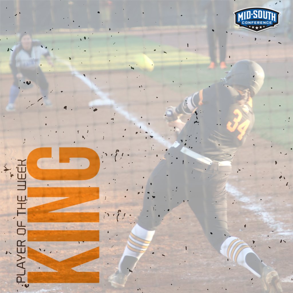 King Earns Mid-South Player of the Week Honors bit.ly/3CE1iJ3 #gofirehawks