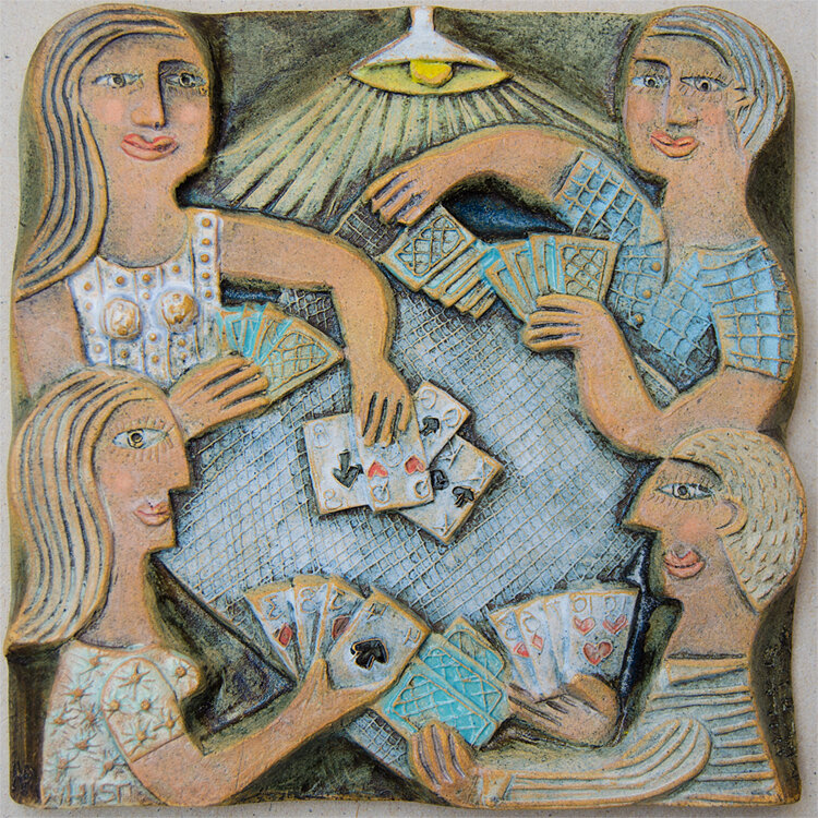 rostragallery's tweet photo. It's #gamenight for Rostra with our #ceramic relief by Hilke MacIntyre. https://t.co/0Bq30n5m4K

#whist #cardgames #ceramicrelief #wallart #hilkemacintyre #ceramicartist #handmadeart #interiordesign https://t.co/t4ewm5jOUY