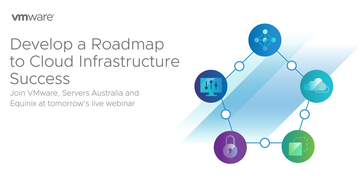 vmwarecloud's tweet photo. 📣 Attention startups and #SMEs! Join us tomorrow for a live conversation on building a clear roadmap to success for your cloud infrastructure. Sign up now: https://t.co/si6gvJFuGA #CloudInfrastructure #IaaS #DataProtection https://t.co/d7TT4SRedM
