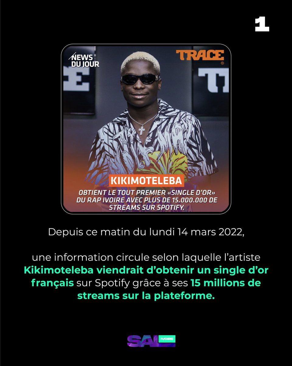 salivoire's tweet photo. 1/3 on vous explique avec ces 4 images pk @Kikimoteleba225 n’est pas encore single d’or français. Il est grand temps d’arrêter de faire une fixation sur les certifs françaises qui sont représentatives du succès mondial d’un hit ivoirien et penser à créer et valoriser les nôtres. https://t.co/kqDq3MCPKt