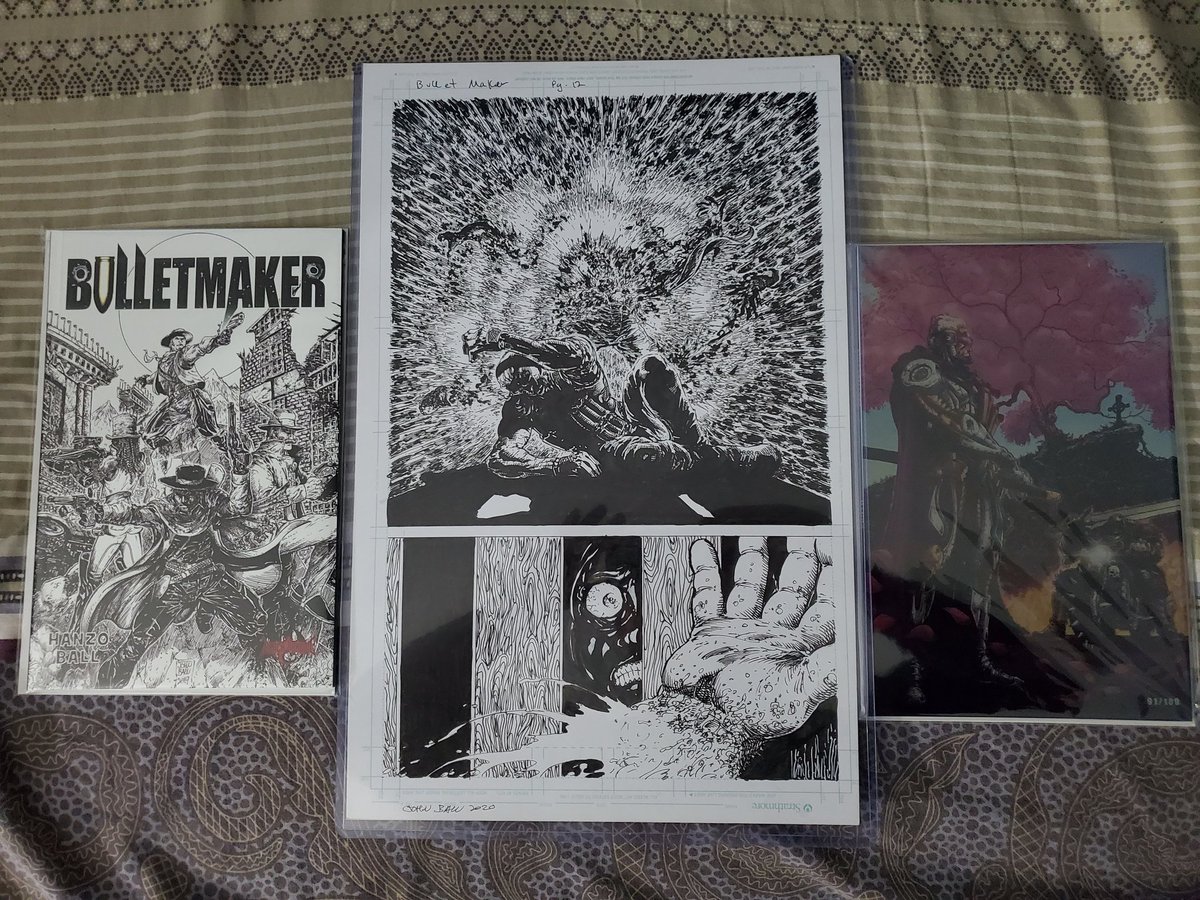 grpeephole303's tweet photo. Got my Copy of @GatHanzo and @Comicartmaster1 's #Bulletmaker
The Campaign ended on December 9th 2021 and i recieved the book days ago in March 2022 (only 3 months)
Gat still has to work on his 0 wait time delivery goal. but unlike @EthanVanSciver the book came fairly quickly https://t.co/7CdPTsBGsw