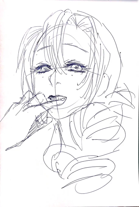 描けなかったときは、だいたいこういう、「ふーん、描けなかったんだぁ」って気持ち 