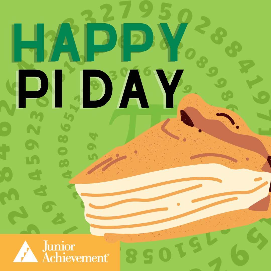 JASO_CO's tweet photo. A calculation worth doing. 😋

Happy Pi Day from Junior Achievement! https://t.co/3jmD7BHhSf
