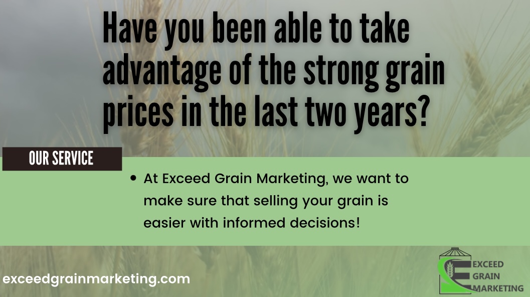 ExceedGrain's tweet photo. Informed decisions on YOUR farm can result in
- Minimizing Risk ๐
- Maximizing Profit ๐
- Taking advantage of strong grain prices ๐ฒ
Exceedgrainmarketing@outlook.com https://t.co/FRo5d9tHVG
#ExceedGrainMarketing #ExceedWithUs https://t.co/jOwTJVWy1C