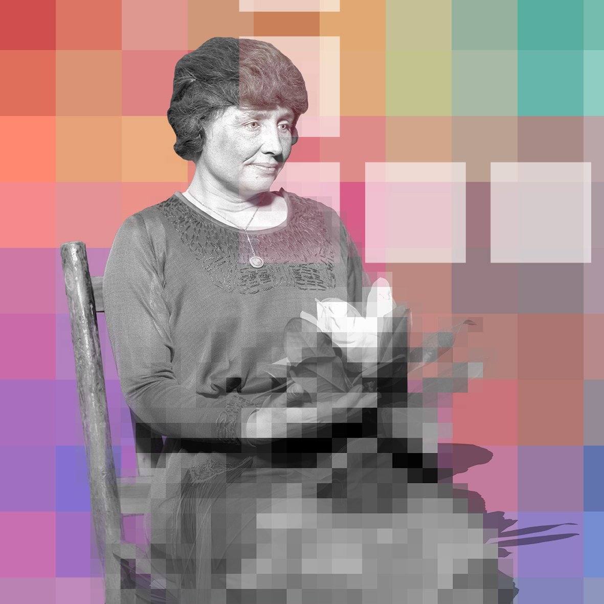 PixelFems's tweet photo. PixelFem #47 - Helen Keller on @hicetnunc2000 

https://t.co/jtKJTpBZox https://t.co/yzX4yRPaec