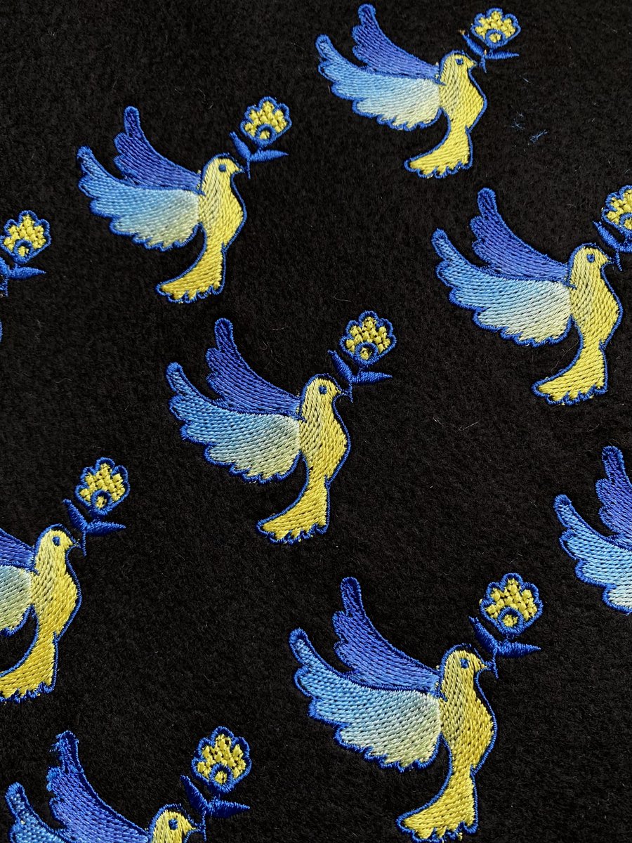 Hand & Lock London (@handandlock) on Twitter photo In support of all people impacted by the current war in Ukraine, we have created a machine embroidered patch featuring a Peace Dove for Ukraine, 🇺🇦
100% of the profits will be donated to the <a href="/BritishRedCross/">British Red Cross 🧡</a> Ukraine Crisis Appeal. #StandWithUkraine
▶️handembroideryshop.com/products/peace… In support of all people impacted by the current war in Ukraine, we have created a machine embroidered patch featuring a Peace Dove for Ukraine, 🇺🇦
100% of the profits will be donated to the <a href="/BritishRedCross/">British Red Cross 🧡</a> Ukraine Crisis Appeal. #StandWithUkraine
▶️handembroideryshop.com/products/peace…