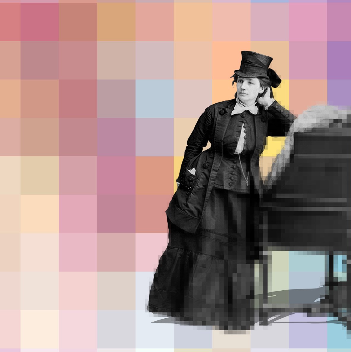 PixelFems's tweet photo. PixelFem #53 - Victoria Woodhull on @hicetnunc2000 
https://t.co/no90mEuQTj https://t.co/jy2qAbuu2N