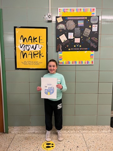 Congratulations to Paris S. and Avery D.! Paris and Avery's artwork will appear on the cover of the 2022-2023 WB organizer! Way to go!