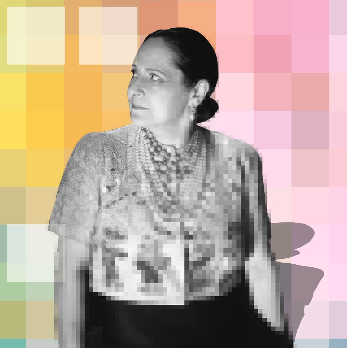 PixelFems's tweet photo. PixelFem #50 - Helena Rubinstein on @hicetnunc2000 

https://t.co/cO5MeGL6GF https://t.co/mYU9JnCEvO
