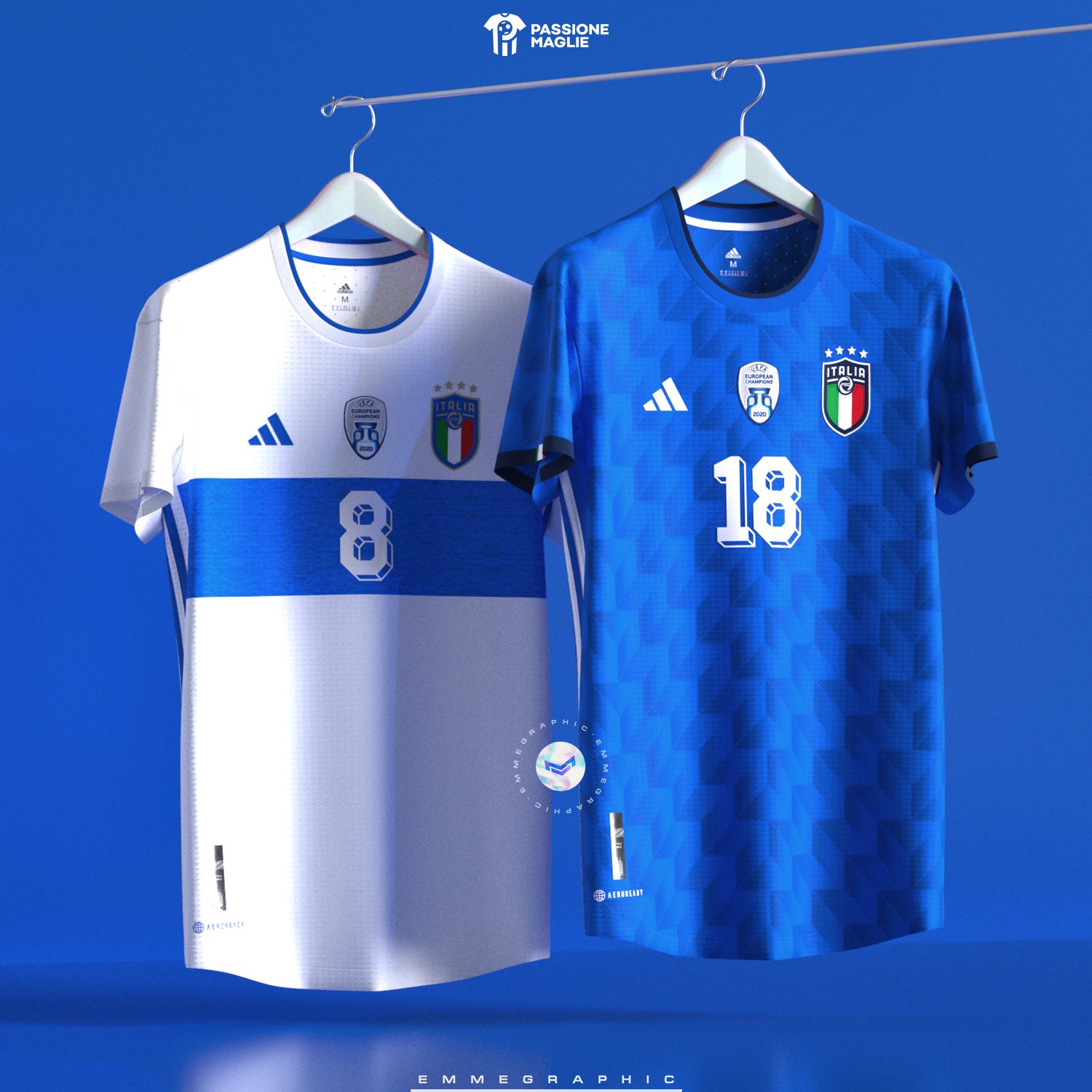 emmegraphic on X Italia X Adidas Concept di maglia home e away. Azzurri passionemaglie PMkitcontest Italia Italy Azzurri Adidas 3D model by Saintetixx https t pynW6HUpa6 X