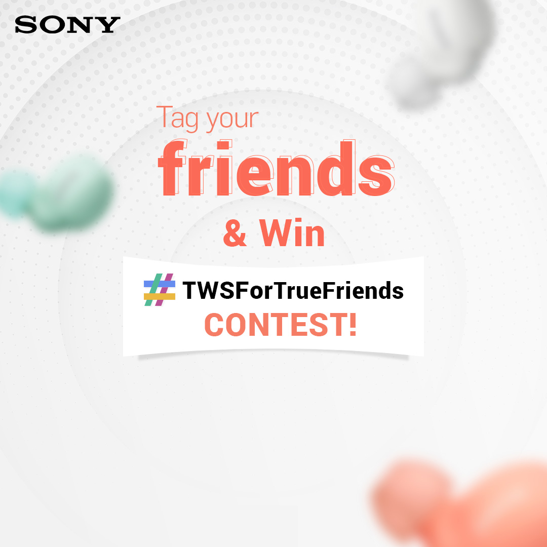 sony_india's tweet photo. #ContestAlert!
Have you taken part in #TWSForTrueFriends contest?
Tell us about your perfect group of friends who have different personalities & match them to WF-C500 #SonyEarbuds. Most interesting answers win WF-C500 earbuds for your entire gang!
T&C: https://t.co/l0BSl3sbyk https://t.co/xI9NOkpbw1