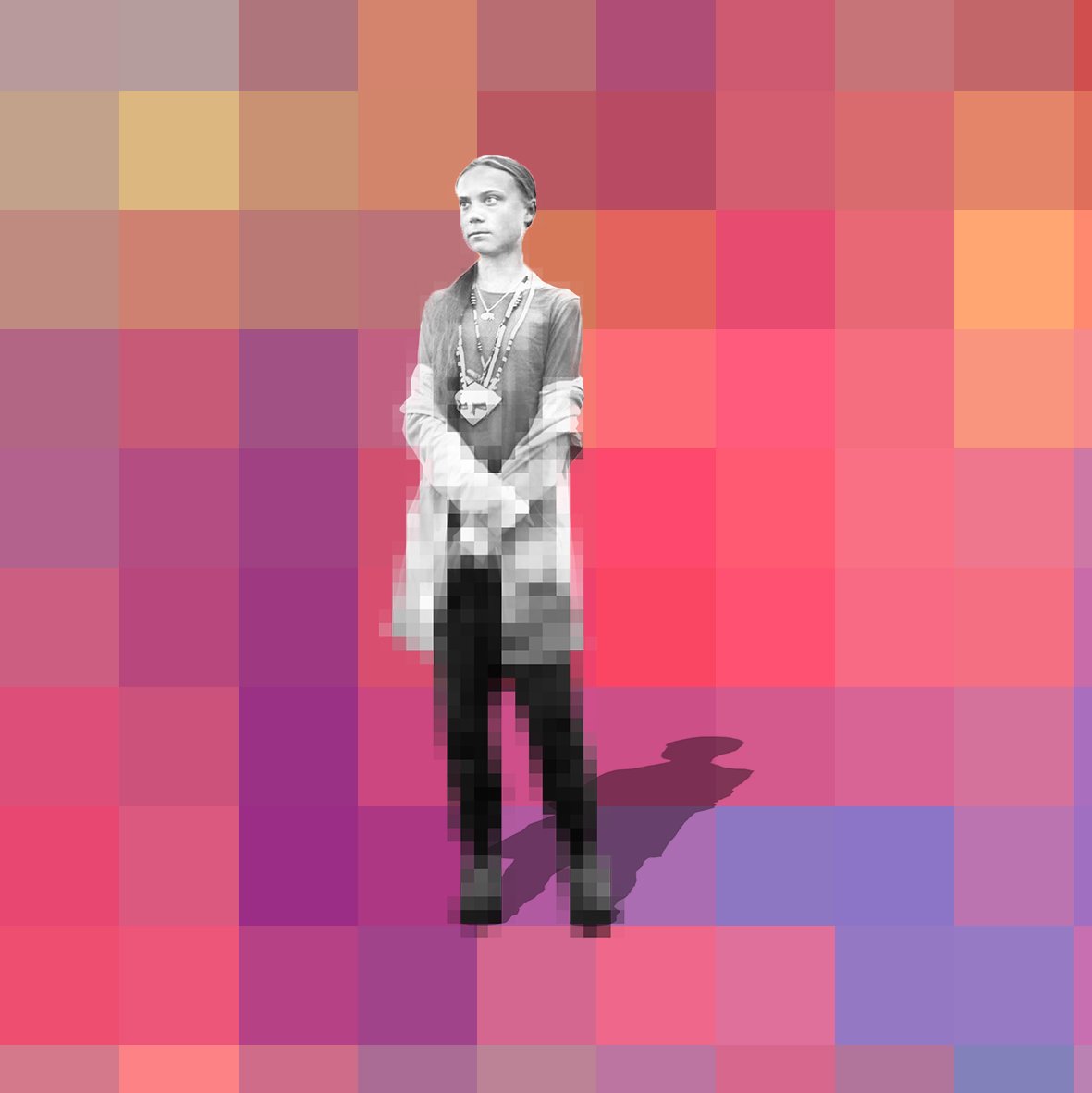 PixelFems's tweet photo. PixelFem #48 - Greta Thunberg on @hicetnunc2000 

https://t.co/mwqsOA8prR https://t.co/hy3EcvTrlU