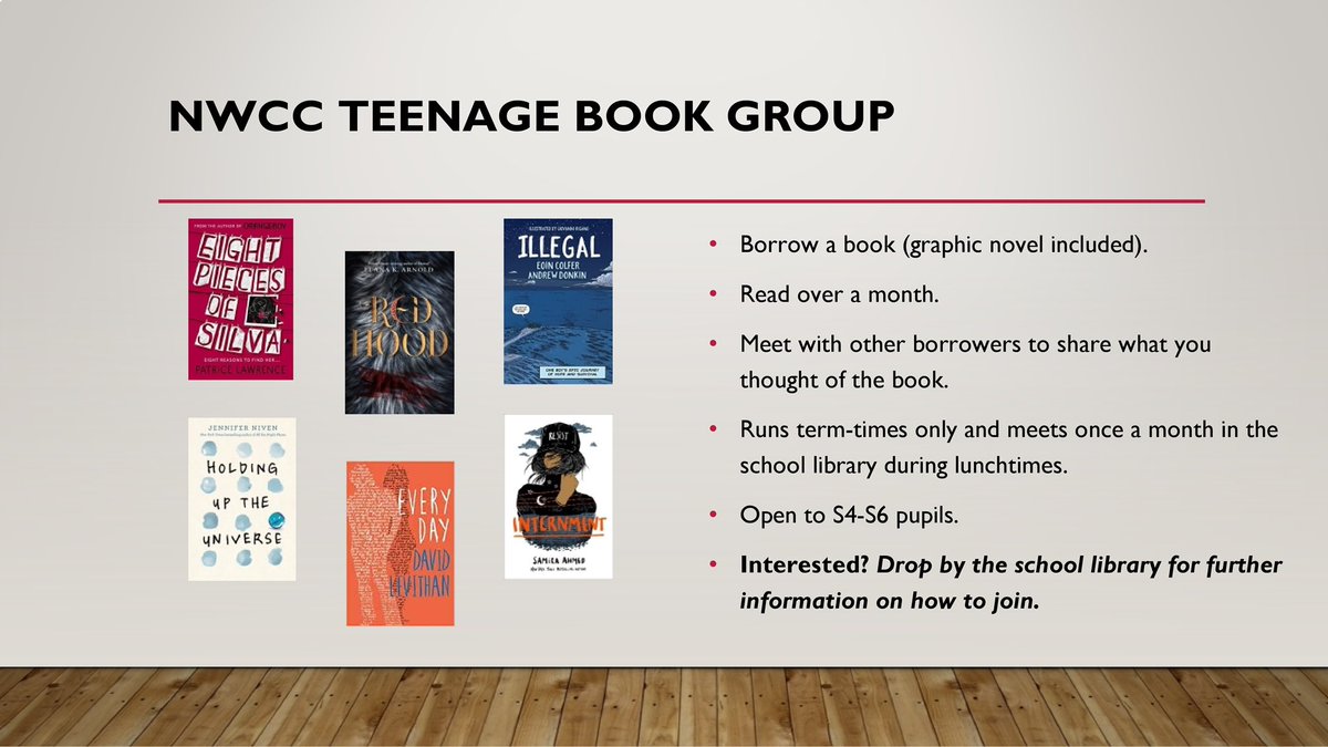 NWCC_ELD's tweet photo. Senior book group info… 📚💬 https://t.co/JFKcfrl5nz
