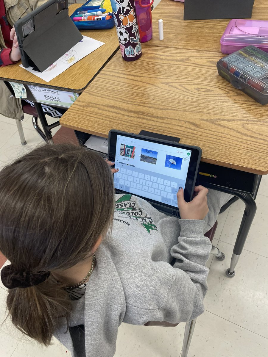 meghanlowegvsd's tweet photo. The crew from @MissAndersonB used what they know about quadrilaterals to find them in books, on paper, and at the recess yard. Overheard in reflection, “Quadrilaterals are everywhere!” 🙌🏻 #gvmathmindset #mathbythebook @SueOConnellMath https://t.co/KFmIV6BviU