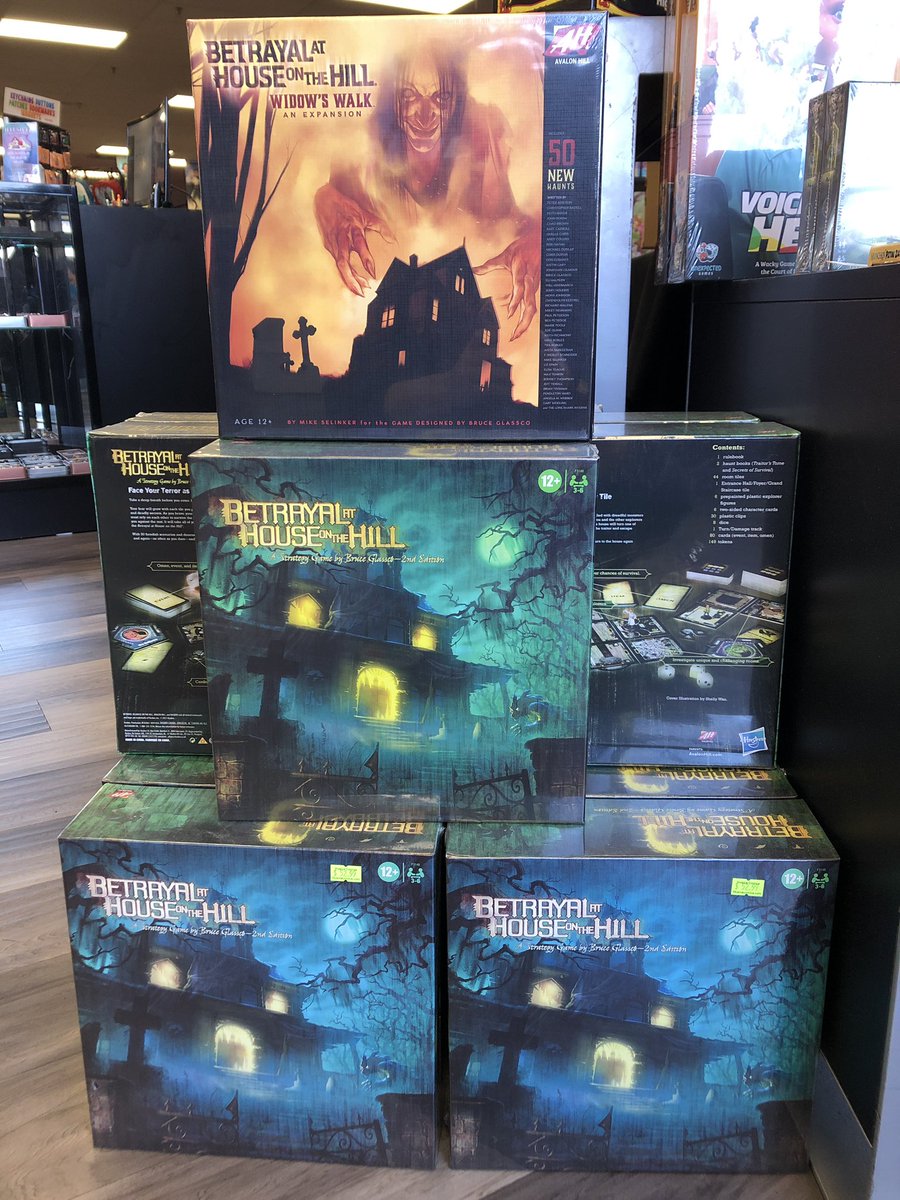 We scored a small horde of Betrayal at House on Hill, by <a href="/AvalonHill/">Avalon Hill Games</a>!

#betrayalathouseonthehill #tabletopgames #lgs 

tinyurl.com/2p96auxu