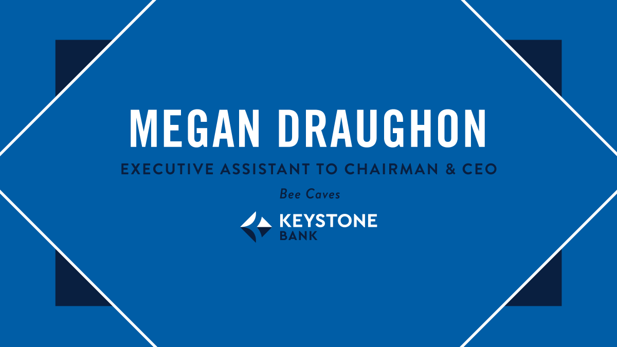Keystone_Bank's tweet photo. We are thrilled to announce that Megan Draughon has been promoted to Executive Assistant to Chairman &amp; CEO. Your dedication and exceptional leadership have brought immense value to our team. We're so grateful you are a part of the Keystone Bank family. Congrats, Megan! https://t.co/iv391gGO07