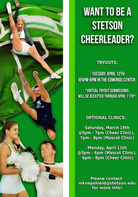 hatterscheer's tweet photo. Hope to see you Saturday at our prep camp! 💚📣 You will learn all expected tryout material and get some individual help from current team members! #futurehatters
https://t.co/RFZSdDDJma https://t.co/Fpkvl46pYJ