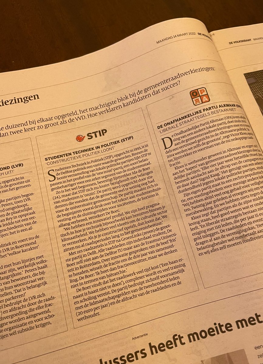 tommyblaft's tweet photo. .@stipdelft stond vanochtend nog in de Volkskrant! Lees hier het hele artikel: https://t.co/7J4XsMYMBO
#StemSTIP #GoedGeregeld #GR2022 https://t.co/jdpbL4RUK0