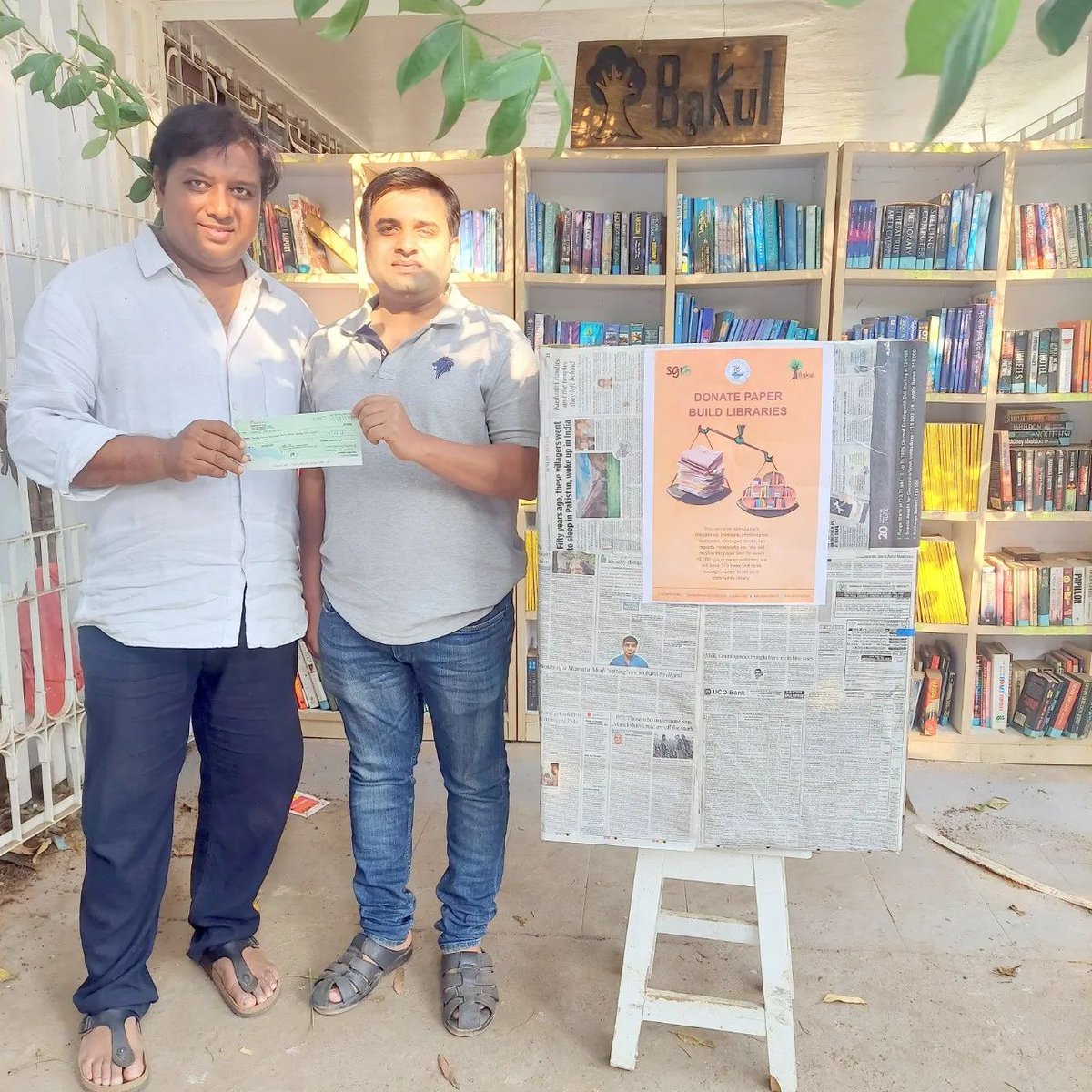 sgrpvtltd's tweet photo. We are glad to be contributing to the cause of
#DonatePaperBuildLibraries 
We encourage well wishers to contribute further.  
To know more call  +91-9437002723 now.
@BakulFoundation https://t.co/sbS9vANiXO