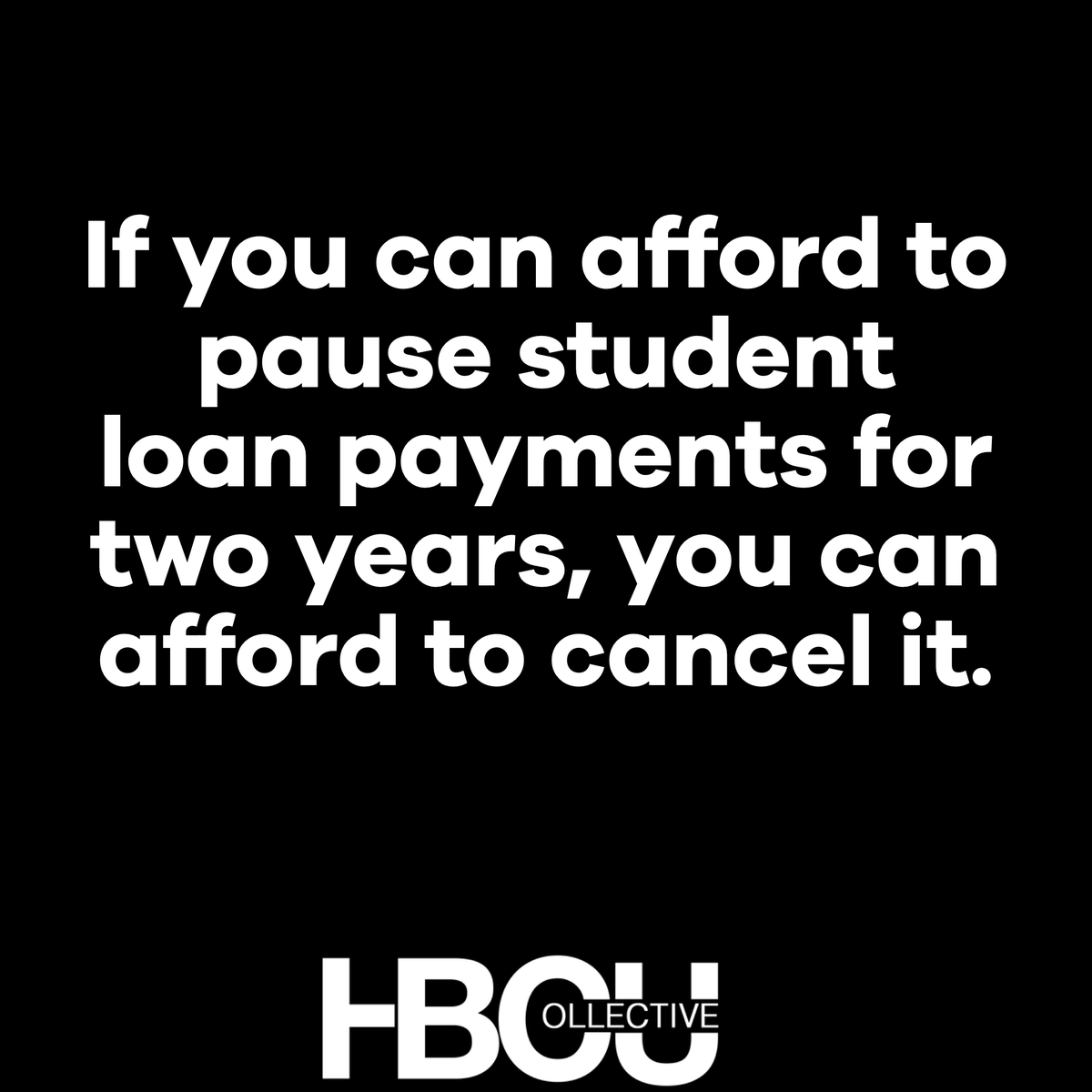 HBCU_Collective's tweet photo. President Biden can and must #cancelstudentdebt. The numbers are clear. #HBCUAdvocacy #HBCU #HBCUCollective https://t.co/tX5qKDjnHg