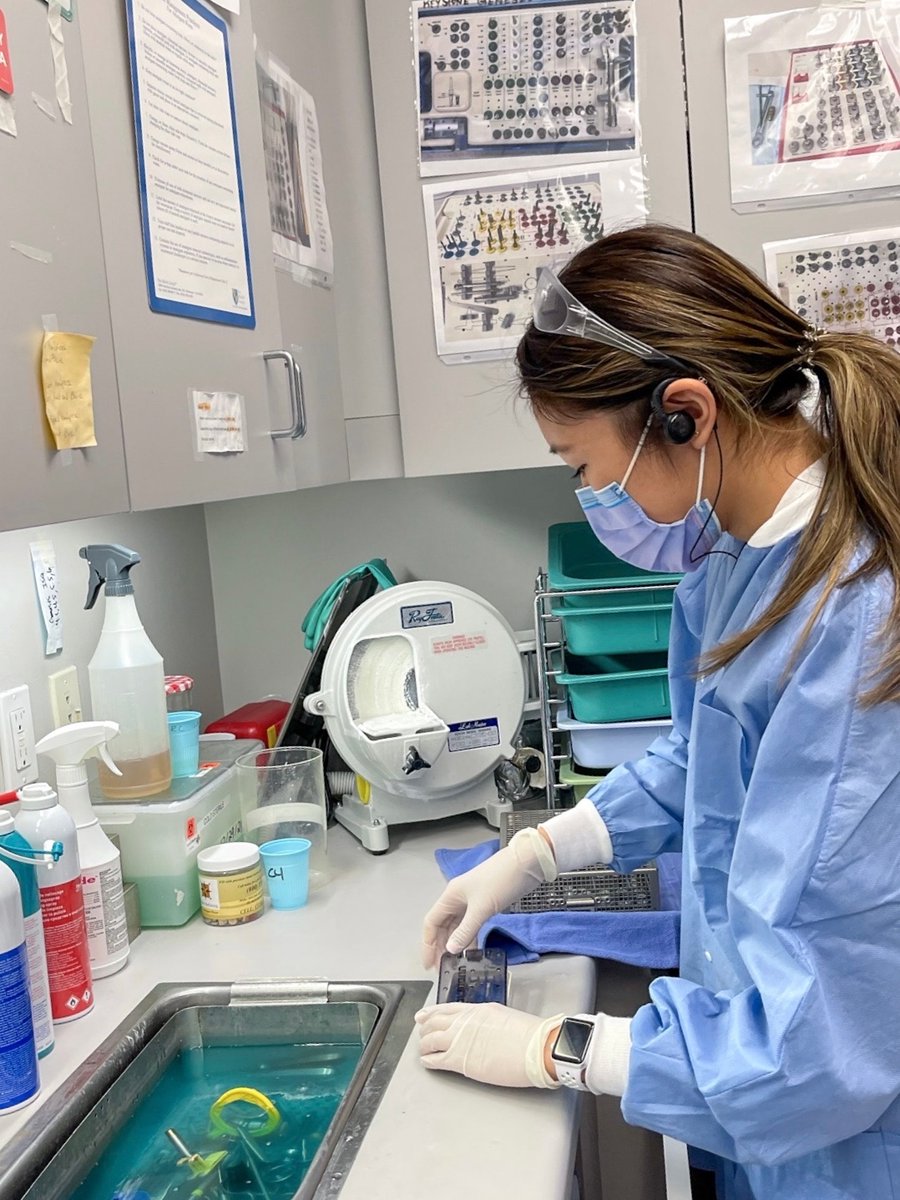 SantaMonicaOMS's tweet photo. Sanitizing our supplies before and after surgery allows for a thorough clean and helps us to maintain a healthy work environment. 🧼 #oms https://t.co/3Osa6XxyzV