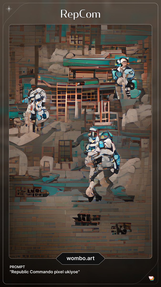 DeepEcoAnthro's tweet image. Star Wars: RepCom 
Ghibli (ジブリ) &amp;amp; Ukiyoe (浮世絵)
#StarWarsEU #RepublicCommando #RepCom 
#wombodream #art