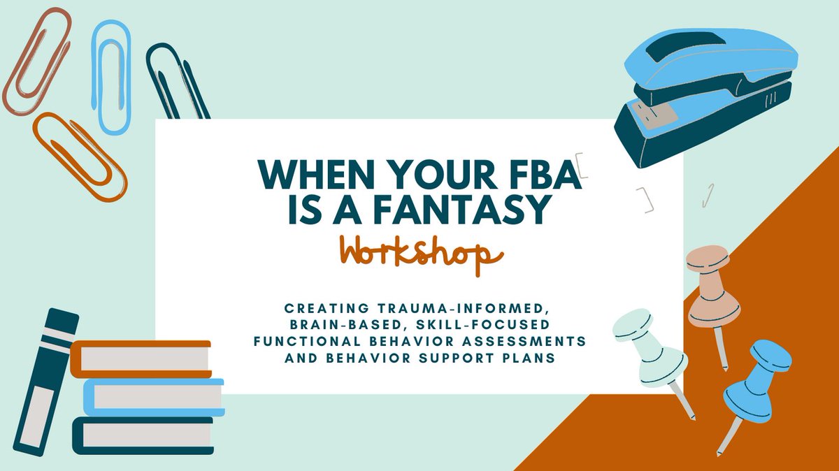 Join this full day hybrid workshop to learn how to create truly #traumainformed, #brainbased, #skillfocused functional behavior assessments &amp; behavior support plans that improve emotional, behavioral &amp; academic functioning! Register now at resilienceimpact.com/supporting-stu…
