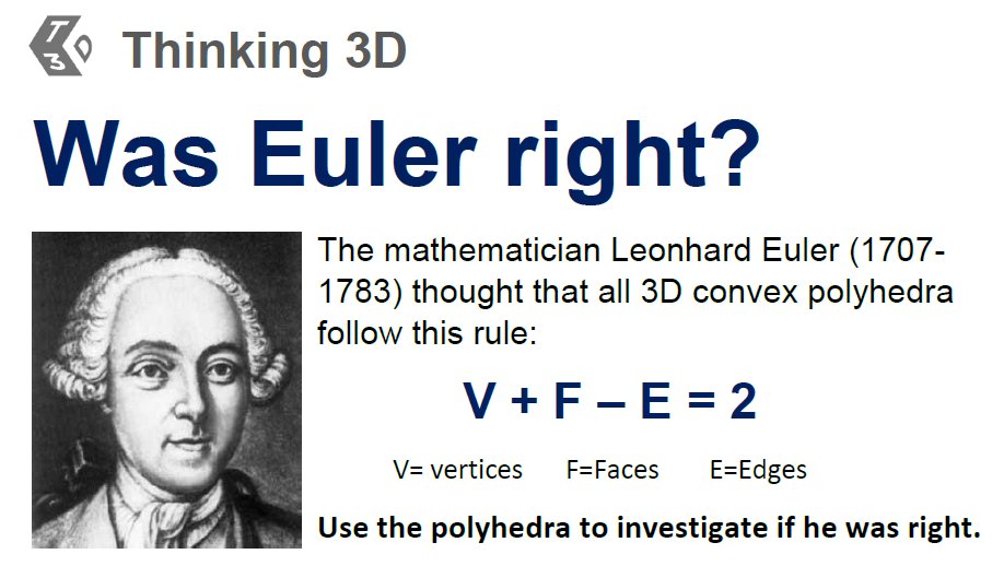 BodEducation's tweet photo. Was Euler Right? A 3D #maths investigation into #polyhedrons. Just one of the resources teachers can download free from our TES shop:
https://t.co/9jtgaW6ovw https://t.co/eHELGUHDO2