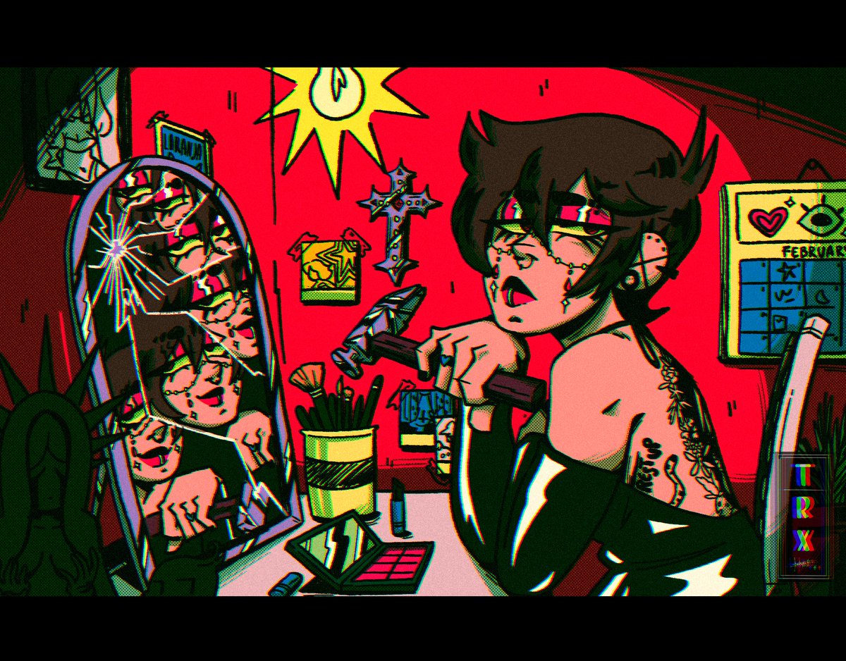 Rexus_art's tweet photo. Reflection🔥
#ArtistOnTwitter #procreate #digitalart https://t.co/qBEj7aXoDU