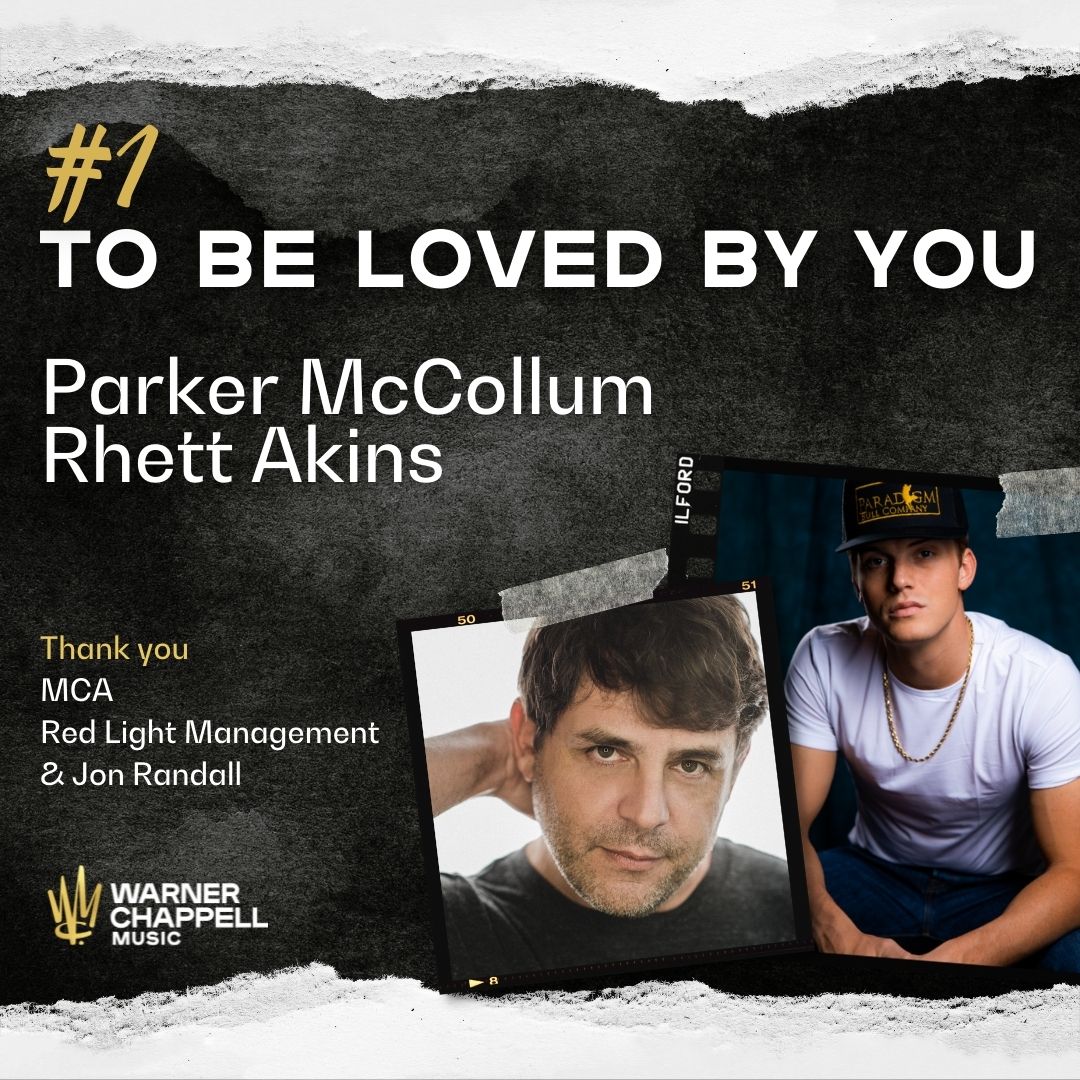 Warner Chappell Nashville (@wcnashville) on Twitter photo Congratulations to <a href="/ParkerMcCollum/">Parker McCollum</a> & <a href="/RhettAkins/">Rhett Akins</a> - “To Be Loved By You” is #1 !!! 🔥👏👏#tobelovedbyyou Congratulations to <a href="/ParkerMcCollum/">Parker McCollum</a> & <a href="/RhettAkins/">Rhett Akins</a> - “To Be Loved By You” is #1 !!! 🔥👏👏#tobelovedbyyou