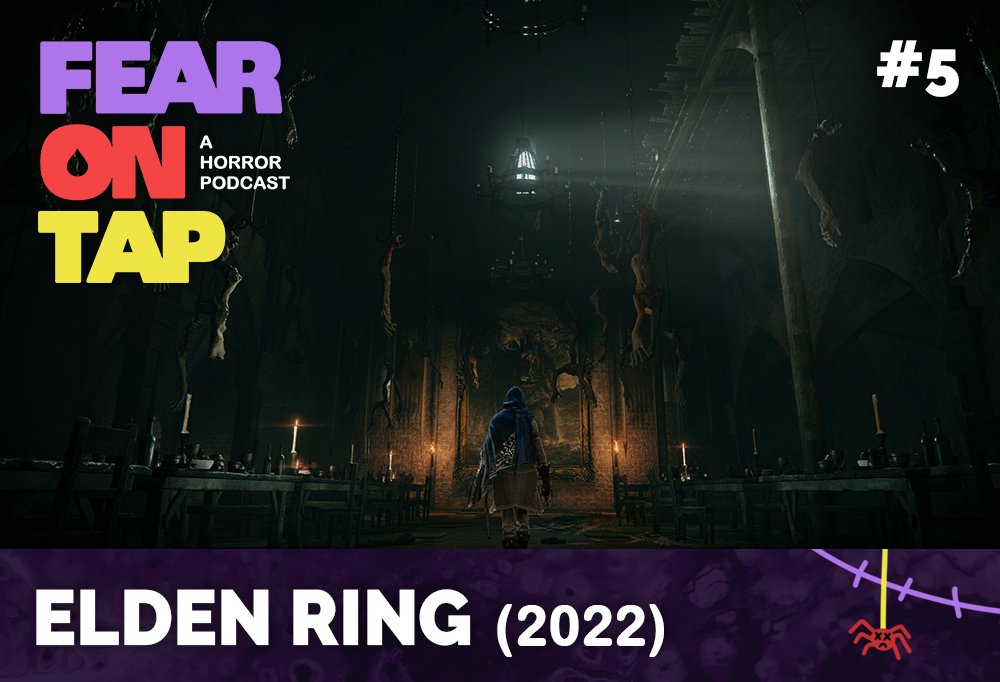 FearOnTap's tweet photo. This Friday (3/18), Fear on Tap is BACK! And you guessed it... Episode #5 had to be about #EldenRing! 

We'll focus on the #horror elements of Elden Ring and chat a bit more about the horror ''soul'' (pun intended) of FromSoftware's games.

Out this Friday on your fav platform. https://t.co/HK39xhEopE