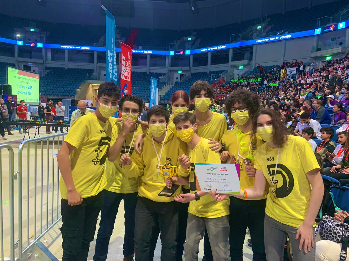 dplusplus285's tweet photo. Third Place Champion’s Award at the Israeli Championship!!!

@Team3316
@FIRSTweets @firstlegoleague https://t.co/nviyJXxXPW