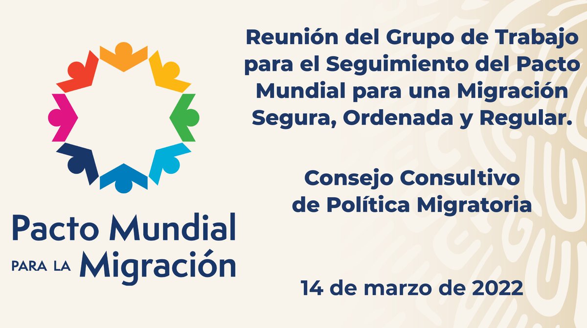 RocioGonzalezH8's tweet photo. Autoridades, representantes de la #SocCivil, #Academia y #OrganismosInternacionales reunidos hoy en @SEGOB_mx para conocer los informes reportados desde 2018 para el seguimiento del #PactoMundialMigración. #CCPM https://t.co/1cWnKqI9sZ