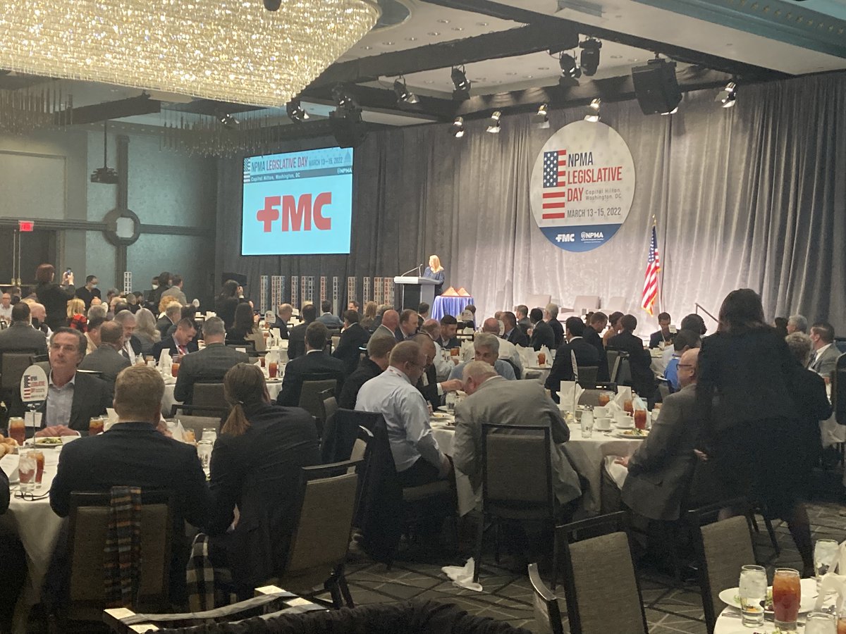 NationalPestMgt's tweet photo. Our CEO Dominique opening our next program, where the David Cooksey PestVet of the Year Award will be announced sponsored by FMC! #NPMALegislativeDay #PestControlisEssential https://t.co/ASfxWNAHOQ