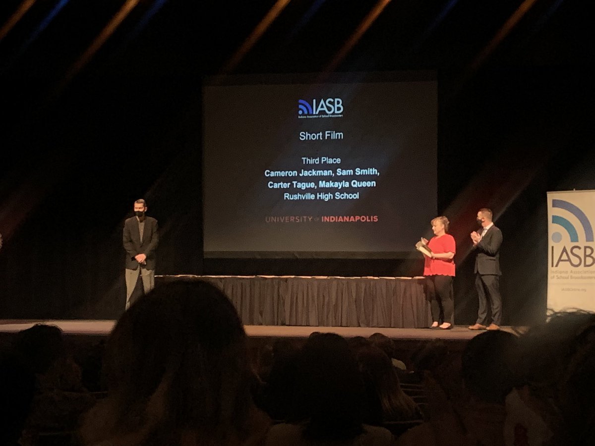 We have our first placing! Your short film team of Cameron Jackman, Devin Richardson, Sam Smith, Makayla Queen, Jack Laker, Hayden Miller and Marlin Hershberger! They placed third!