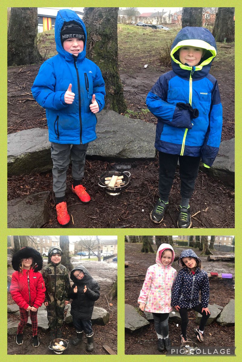 LanarkPrimary's tweet photo. Week 2 of 🔥Fire Club. The rain didn’t stop us from building fires and making soup outdoors! 👏#SpringBackIntoClubs https://t.co/40HDh2VPCR
