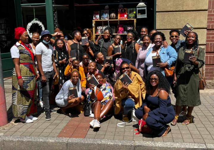BTC_BC18's tweet photo. #spotted BTC members at @Nonkosi_Ayanda book launch @bridgebooksjozi. Congratulations Ayanda, this psychological thriller promises delicious things.

#Scarred #Bookclubbing #booklaunch #indieauthor https://t.co/Gb6JC31YIY