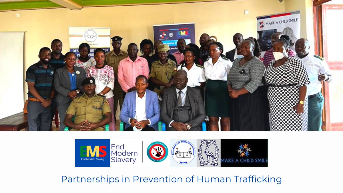 EndModernSlave1's tweet photo. Anti-human trafficking training with @make_child law enforcement, judicial partners working together to prevent and combat TIP. #PreventTrafficking #endmodernslavery #uganda #police #TogetherWeCanWin #endchildsacrifice #endforcedlabor #survivorsmatter https://t.co/Pf4lnrPa3I