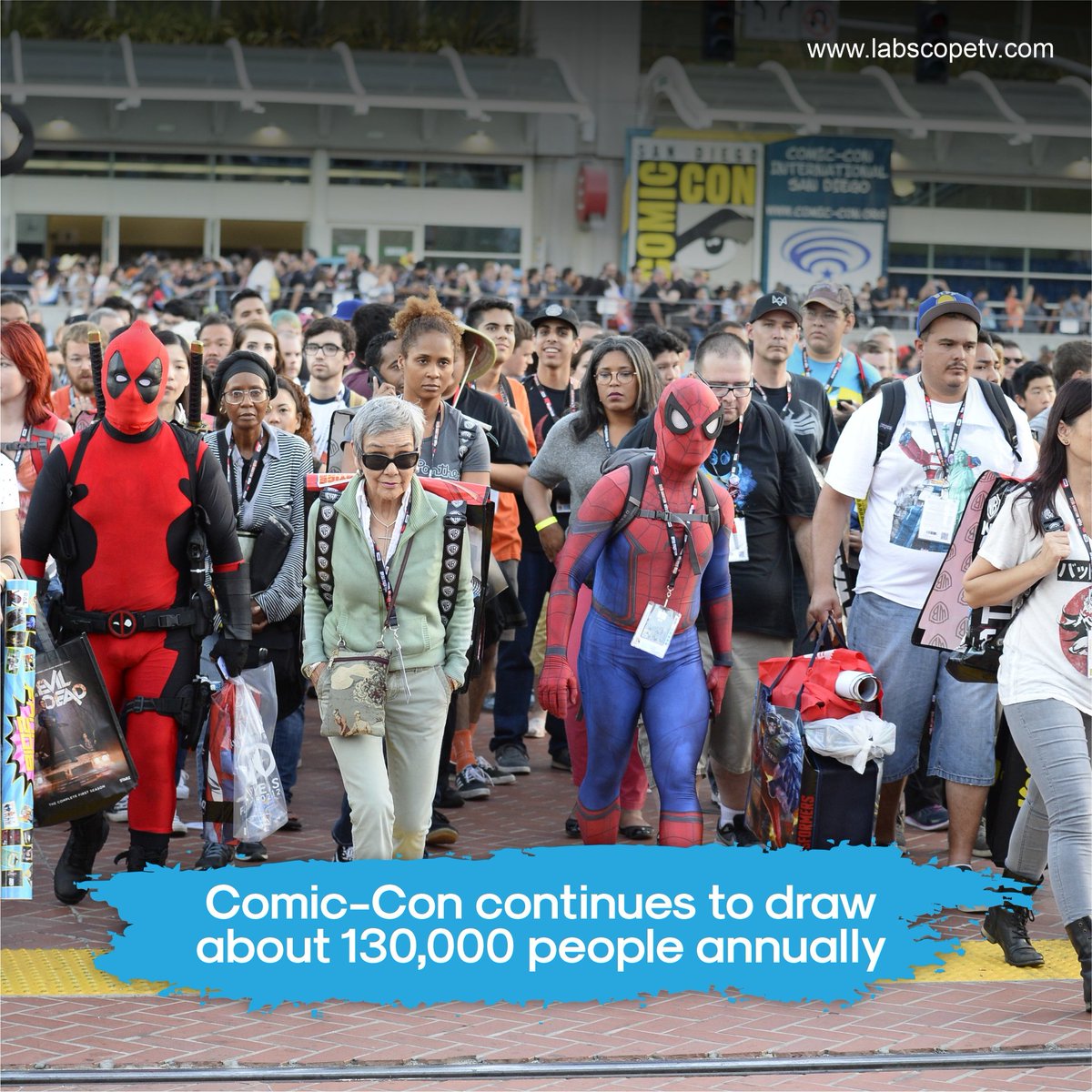 LabScopeTV1's tweet photo. You don’t have to be a comic book, movie, or sci-fi fan to appreciate the sheer size of this massive gathering. Comic-Con originated in San Diego and continues to draw about 130,000.
--
🌐 https://t.co/ISRDlw5SMg
.
#labscopetv #events #attractions #discovering #cultures #festival https://t.co/2RIGBi6fLD